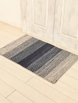 Cotton Stripe Textured Rug Set of 1