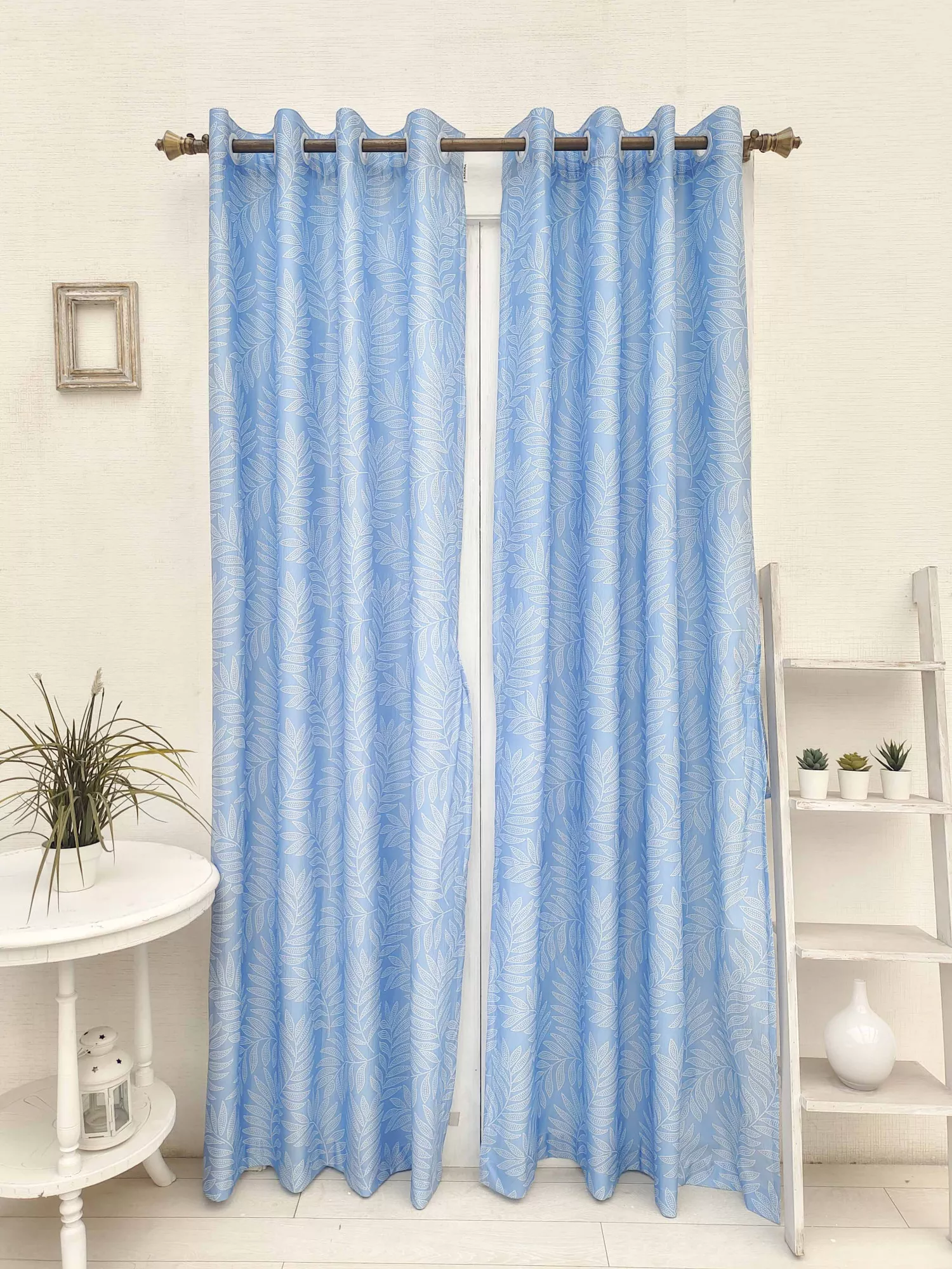 Breeze Soft Floral Pattern Polyester Cuartin Pack of 2