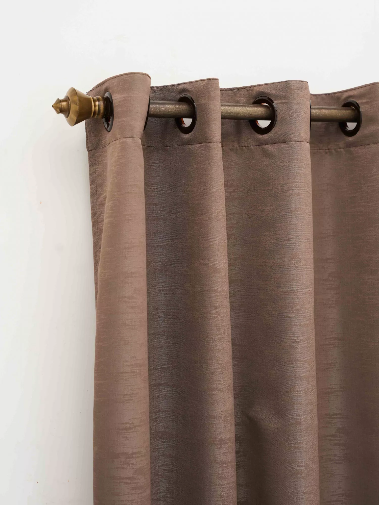 Mary with Satin Blackout Lining Self-Textured Curtain 