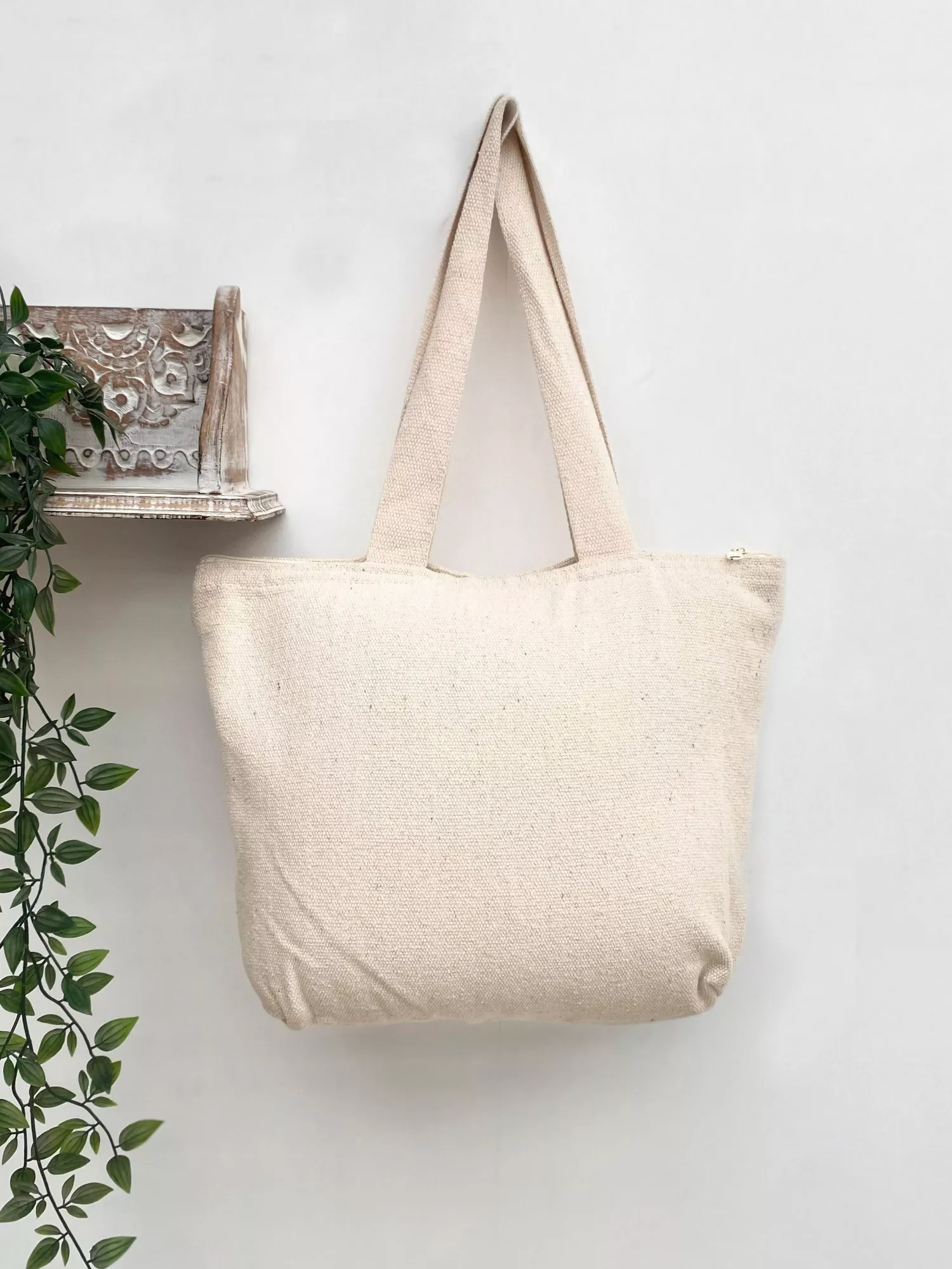 Boho Tote Bag- Zip Closure