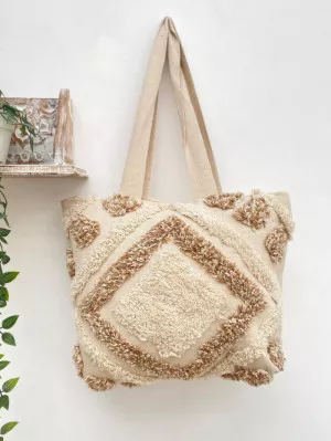 Boho Tote Bag- Zip Closure