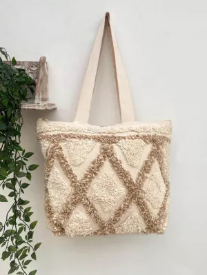 Boho Tote Bag- Zip Closure