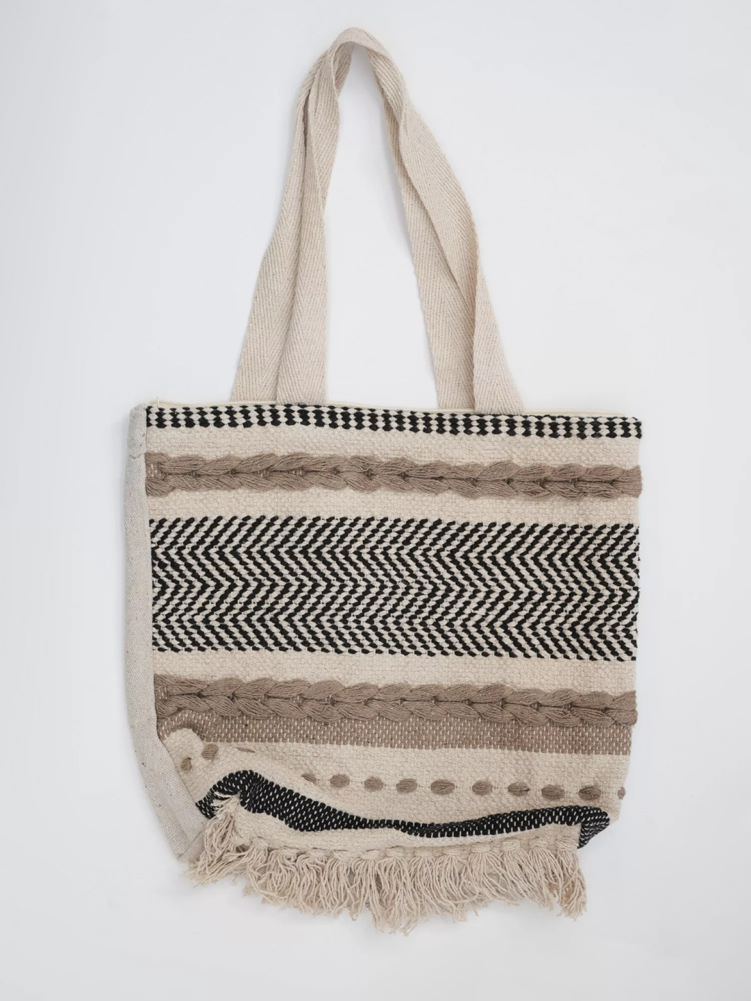 Bohemian Tote Bag- Zip Closure