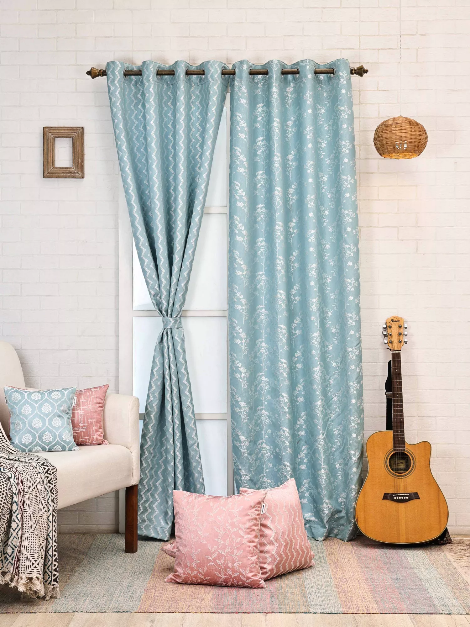Rhythm-Celestial Combo Pack of 2 Curtain