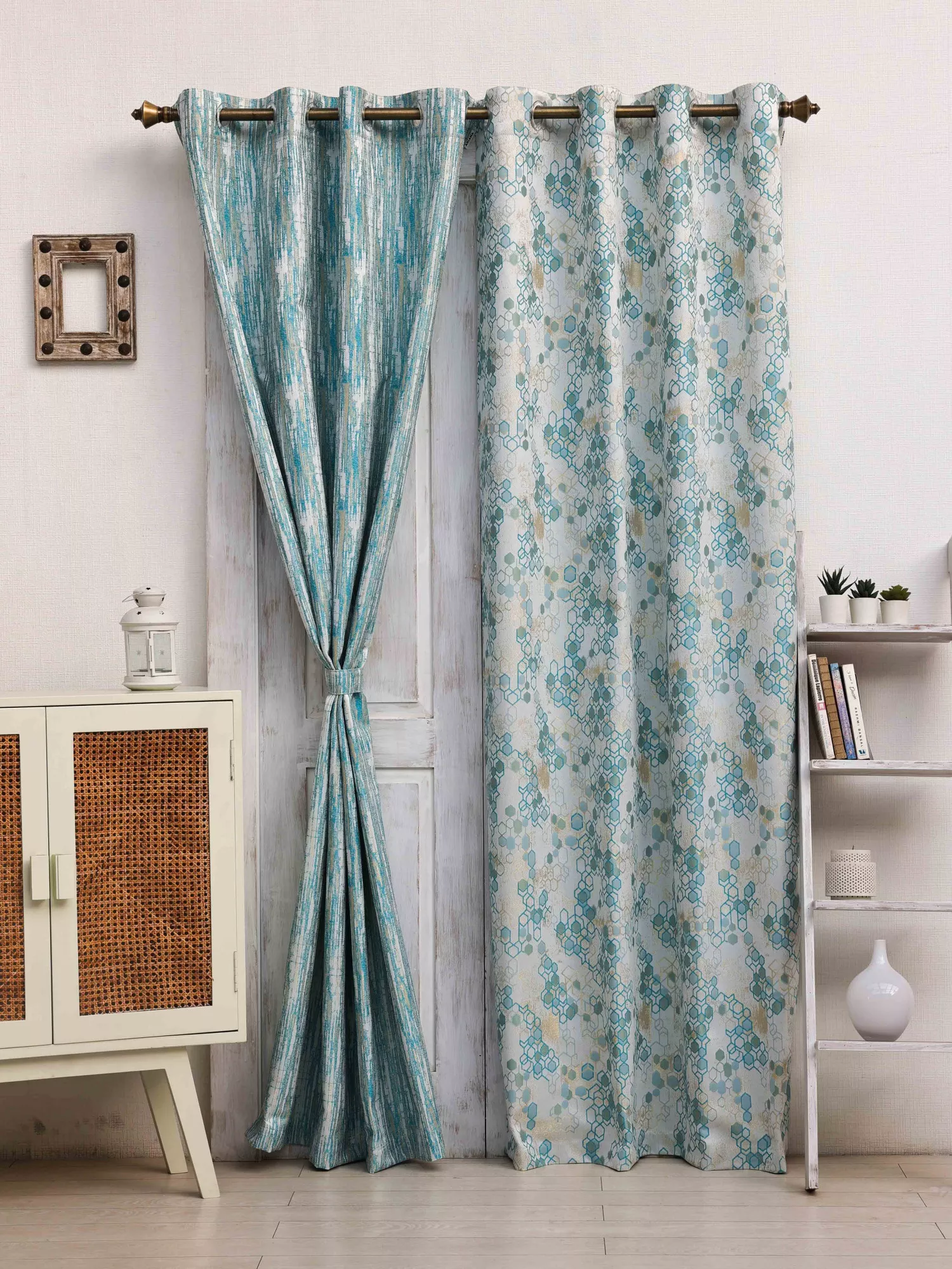 Meander-Apiary Combo Pack of 2 Curtain