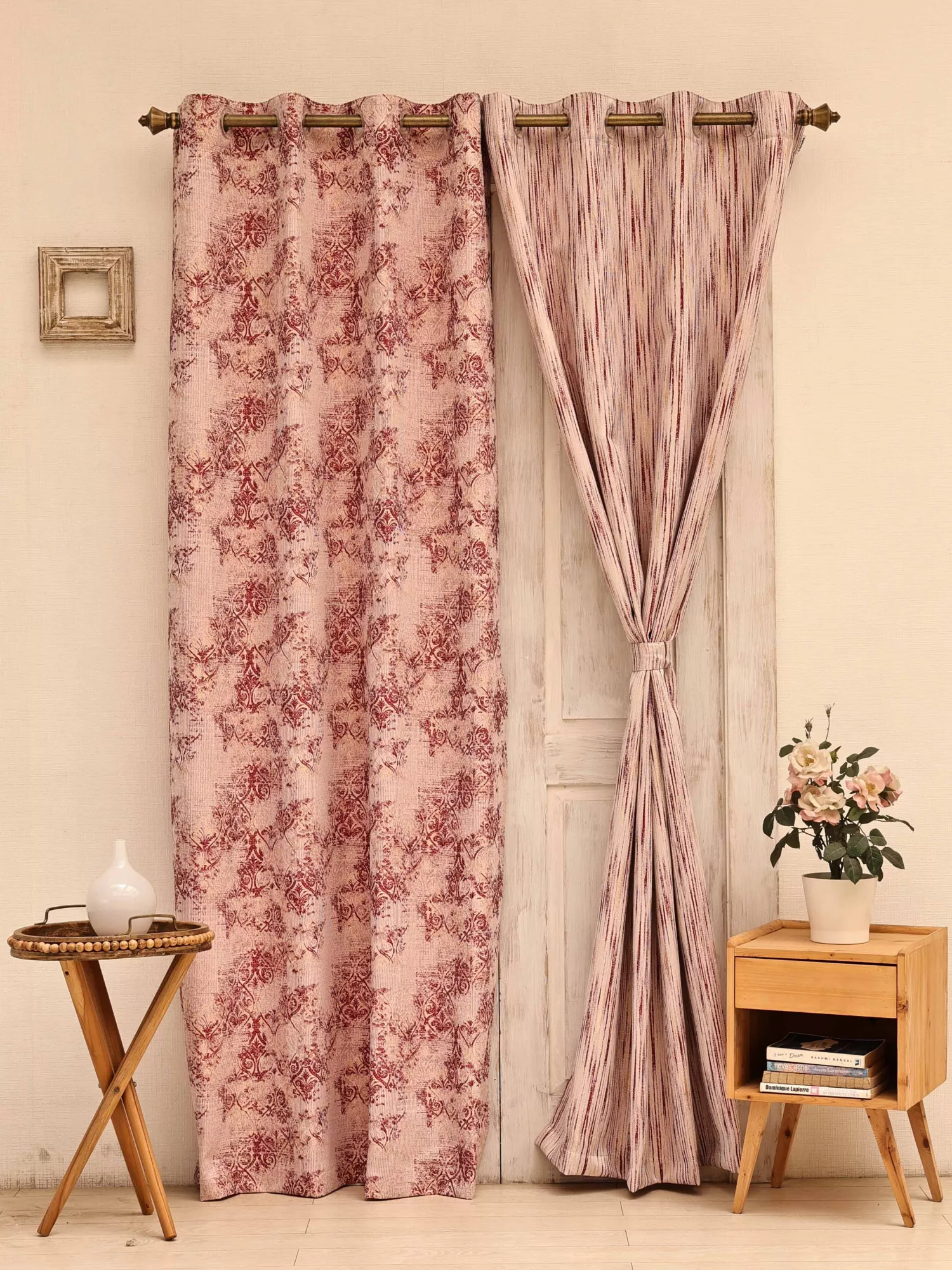 Aureal-Aurum Combo Pack of 2 Curtain