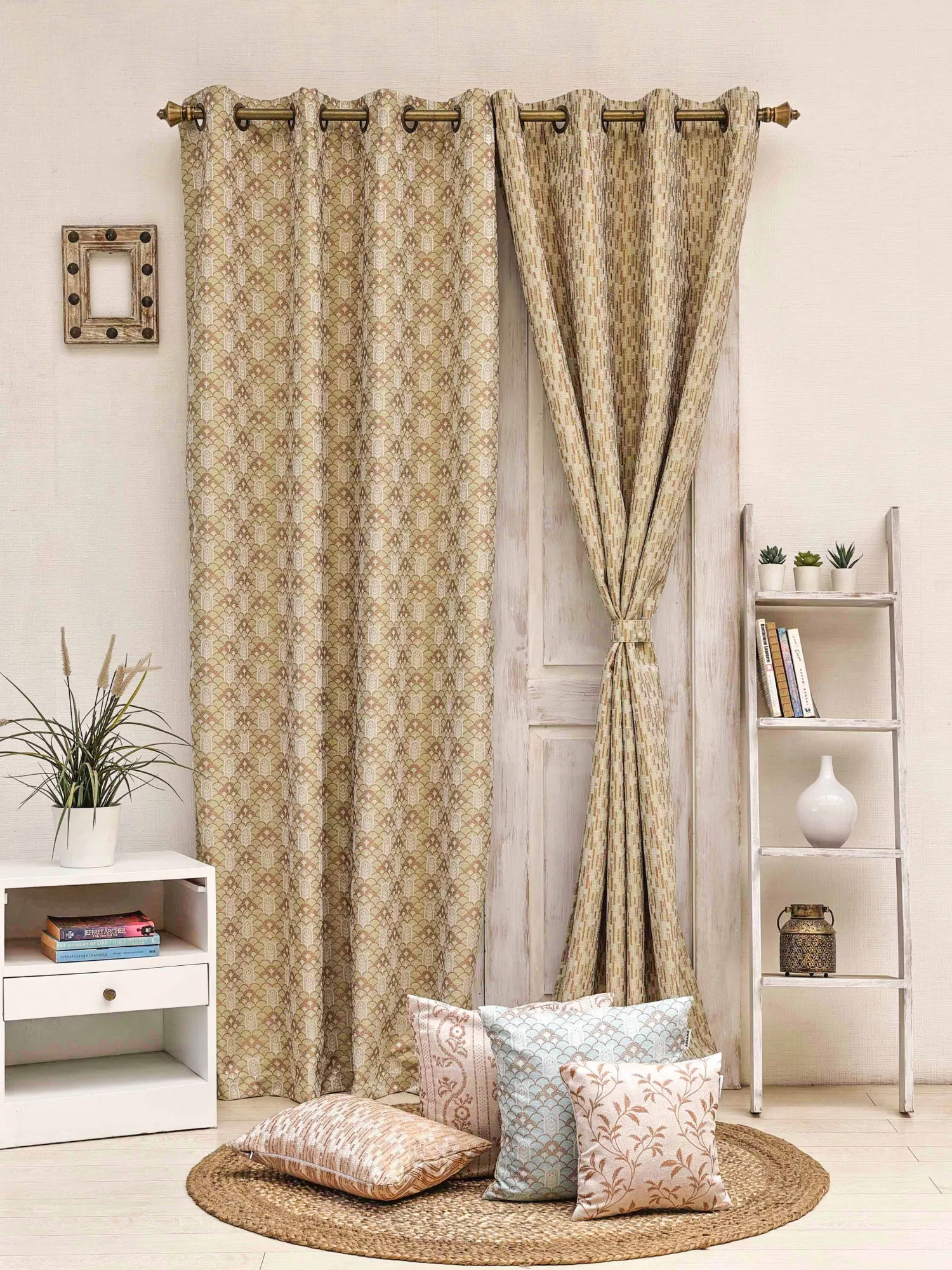 Mehraab-Jali Combo Pack of 2 Curtain