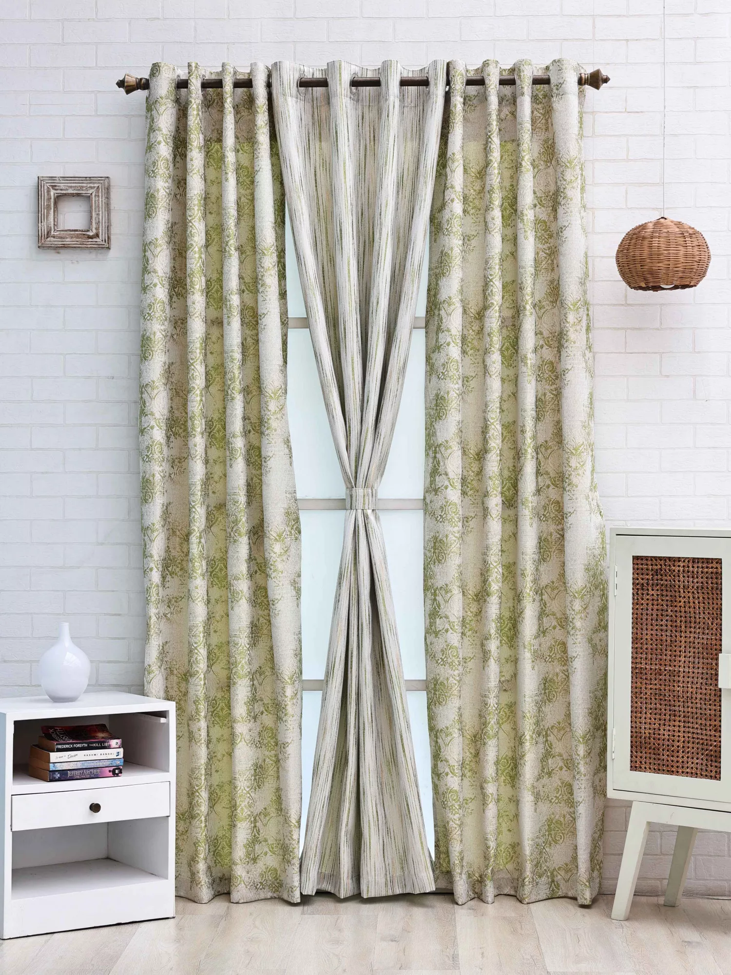 2Aureal-Aurum Combo Pack of 3 Curtain