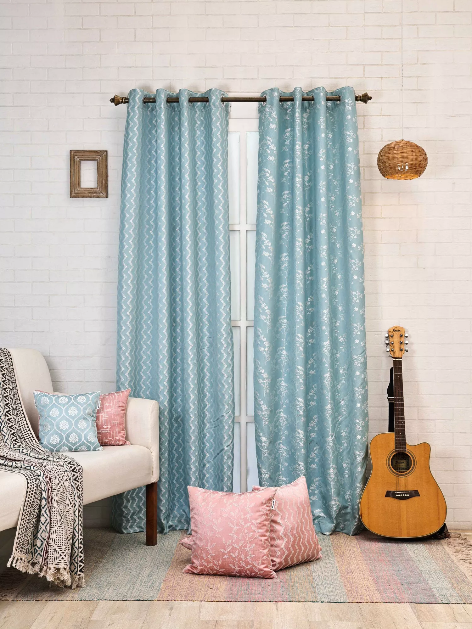 Rhythm-Celestial Combo Pack of 2 Curtain