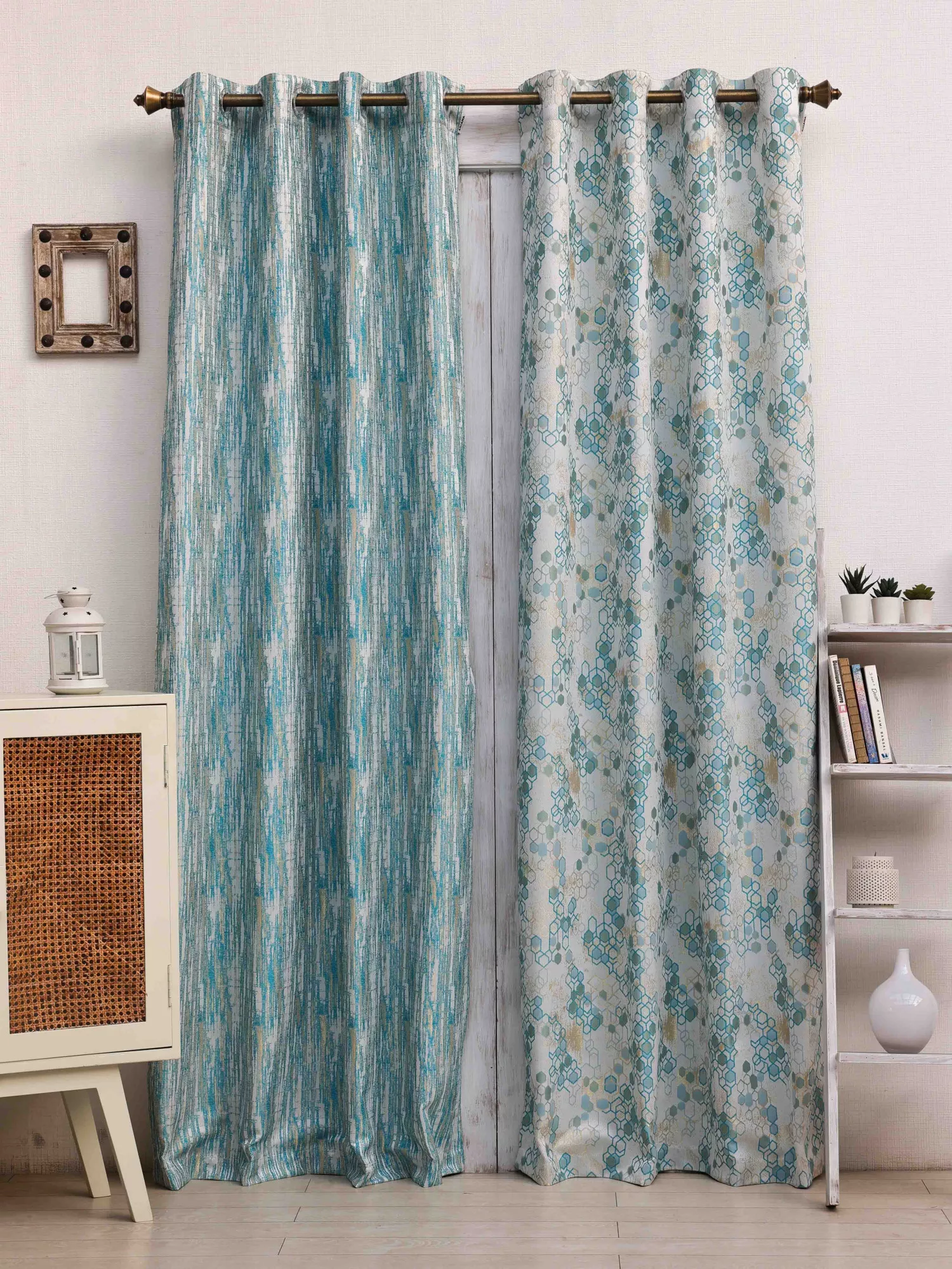 Meander-Apiary Combo Pack of 2 Curtain